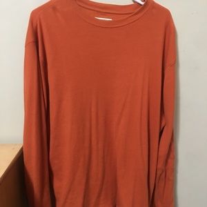 orange long sleeve shirt